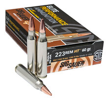 Sig Sauer E223H120 Elite Copper Hunting 223Rem 60gr Copper Solid 20 Per Box/10 C