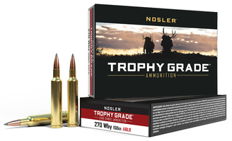 Nosler 60150 Trophy Grade Long-Range 270WthbyMag 150gr Nosler Spitzer AccuBond L