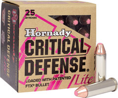 Hornady 90300 Critical Defense Lite 38Special 90gr Hornady Flex Tip eXpanding 25