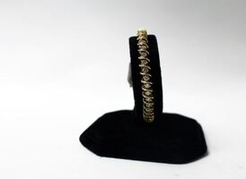 14k Y/G Ld Bracelet 16.5gr W/42-22pt Diam 