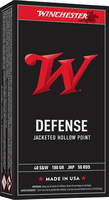 Winchester Ammo USA40JHP USA 40S&W 180gr Jacketed Hollow Point 50 Per Box/10 Cas