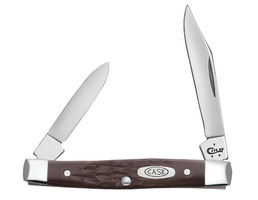 Case 00083 Small Pen knife Brown Delrin Handle