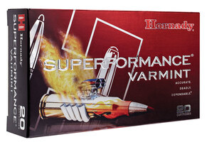Hornady 83206 Superformance Varmint 204Ruger 40gr Hornady V Max 20 Per Box/10 Ca