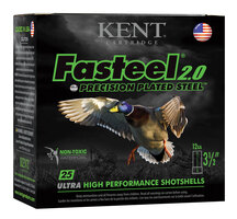Kent Cartridge K1235FS40BBB Fasteel 2.0 12 Gauge 3.50" 1 3/8 oz BBB Shot 25 Per 