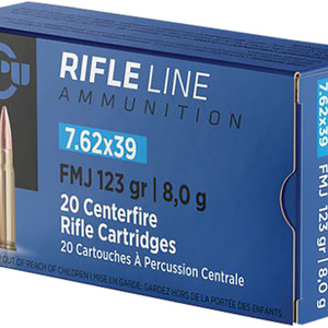 TR&Z PP739F Metric Rifle Rifle Line 7.62x39mm 123 gr Full Metal Jacket 20 Per Bo