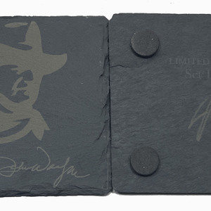 John Wayne Limited Edition Laser Engraved Slate Coasters (Set of 4)