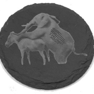 Trump 2024 Custom Engraved Commemorative Slate Coaster