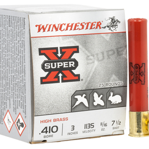 Winchester Ammo X4137 Super X Heavy Game Load High Brass 410Gauge 3" 11/16oz 7.5