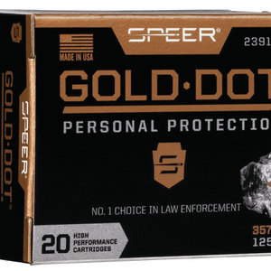Speer 23918GD Gold Dot Personal Protection 357Sig 125gr Hollow Point 20 Per Box/