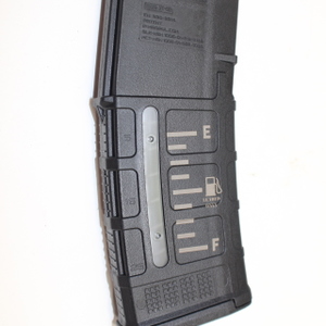 Laser Engraved Gas Gauge Empty-Full on Magpul Gen M3 Window 30rd