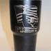 Black 32OZ Tumbler Laser Engraved Patriotic Trump Fight Flag/Missed by This Much