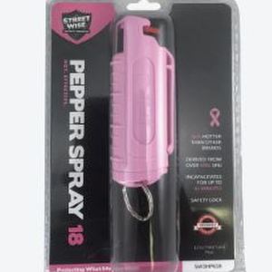 StreetWise Pepper Spray 0.5 oz Hard Case - Pink SW3HPK18
