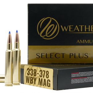 Weatherby B333225TTSX Select Plus 338-378WthbyMag 225gr Barnes Tipped TSX Lead F