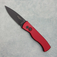 Pro-Tech TR-2 Auto Red Handle Black DLC MagnaCut Blade T203-RED
