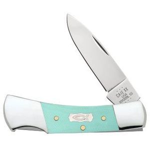 CASE 18106 Seafoam Green G-10 - Smooth Lockback (101225L SS)