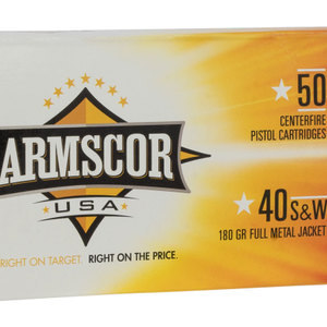 Armscor FAC402N USA 40S&W 180gr Full Metal Jacket 50 Per Box/20 Case
