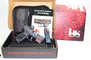 HK 81000550 CC9 9mm Luger 10+1/12+1 3.32" BBL Original Box Used